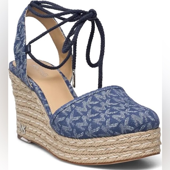 MICHAEL Michael Kors Women's Margie Lace-Up Espadrille Wedge Sandals - Picture 3 of 9